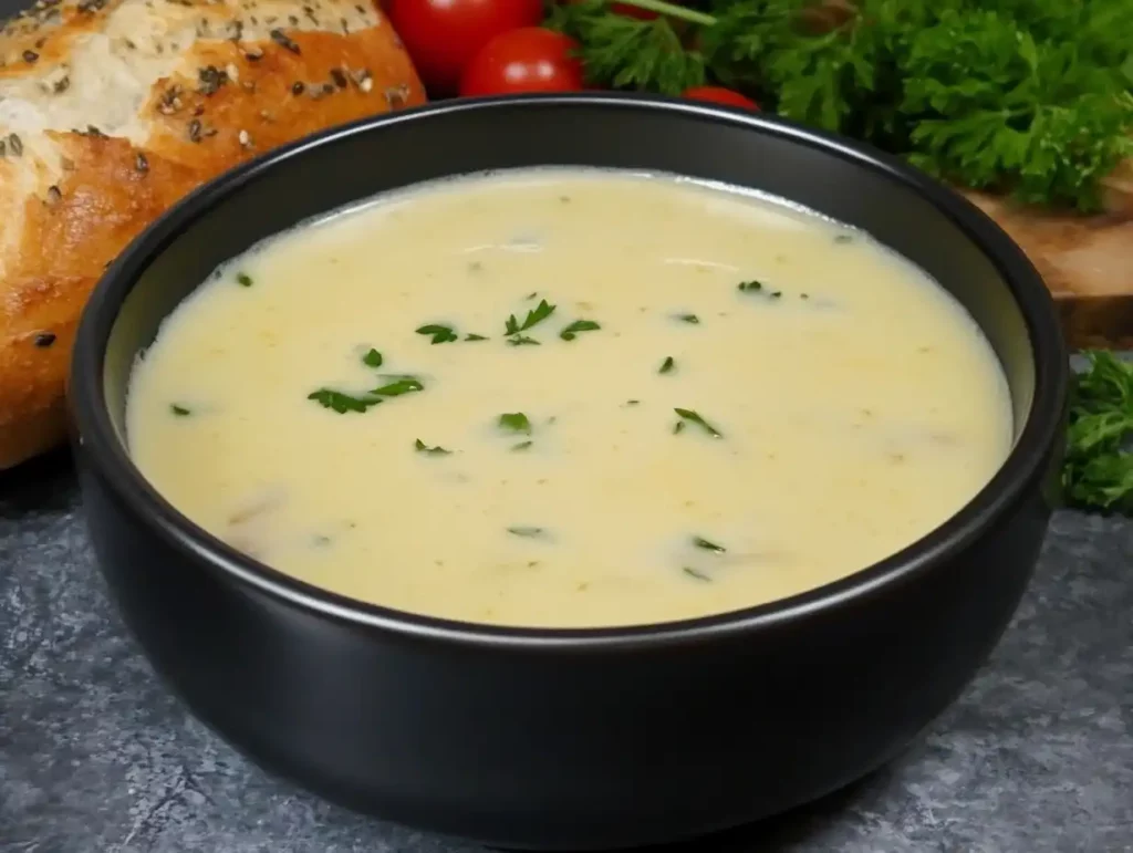 Kaese-Lauch-Suppe