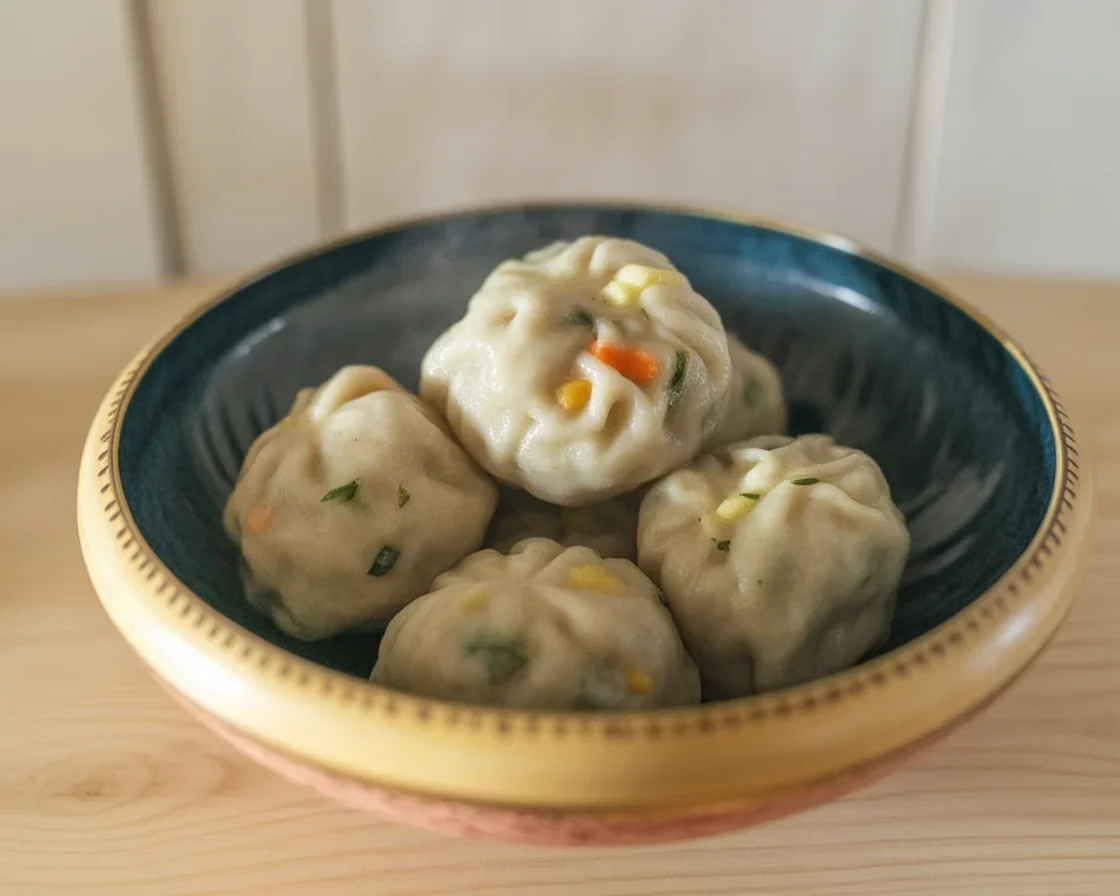 Einfaches Rezept für klassische Semmelknödel mit alten Brötchen.