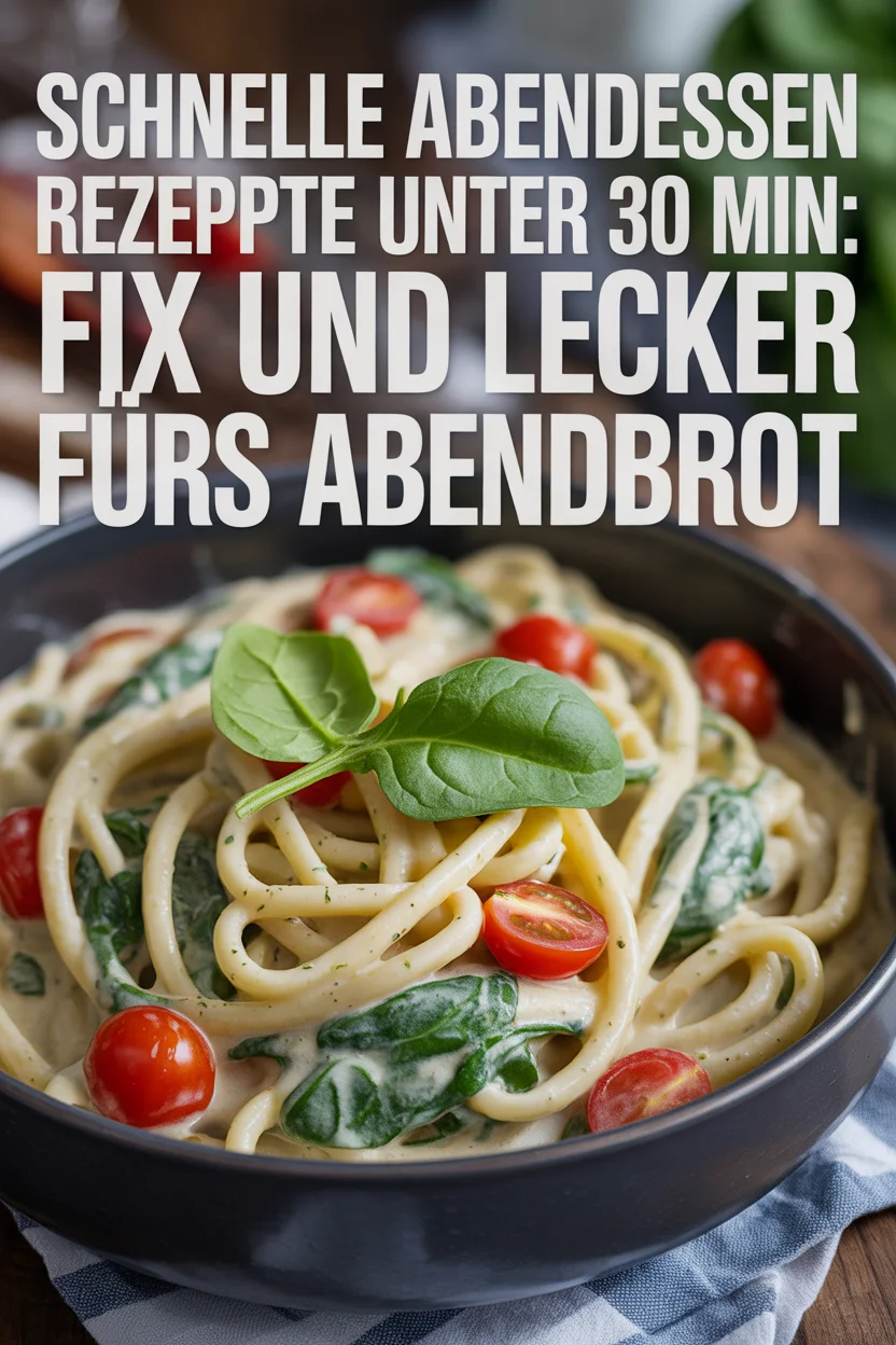 Schnelle Abendessen Rezepte unter 30 Min: Fix und Lecker fürs Abendbrot