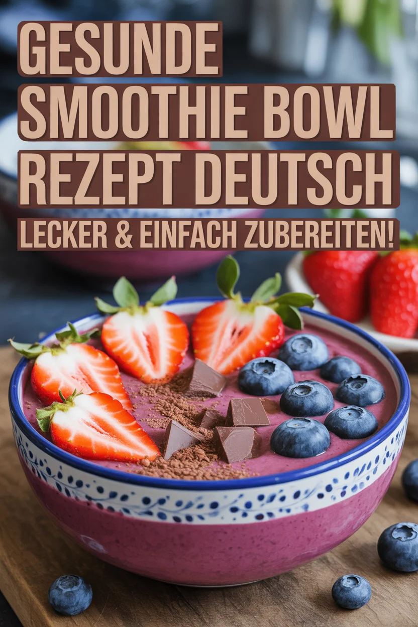 Gesunde Smoothie Bowl Rezept Deutsch – Lecker & Einfach Zubereiten!