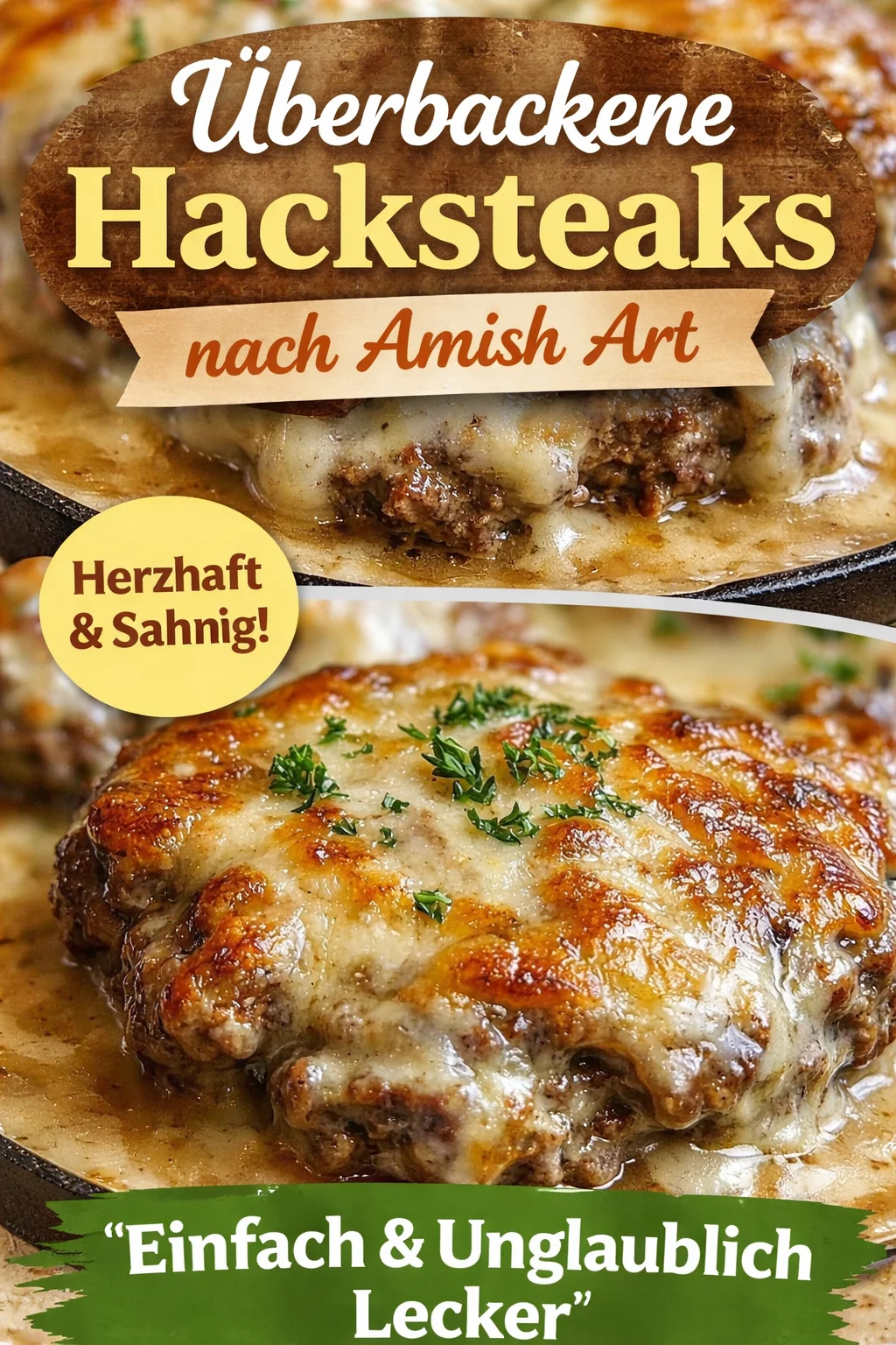 Amische Hamburgersteak-Auflauf