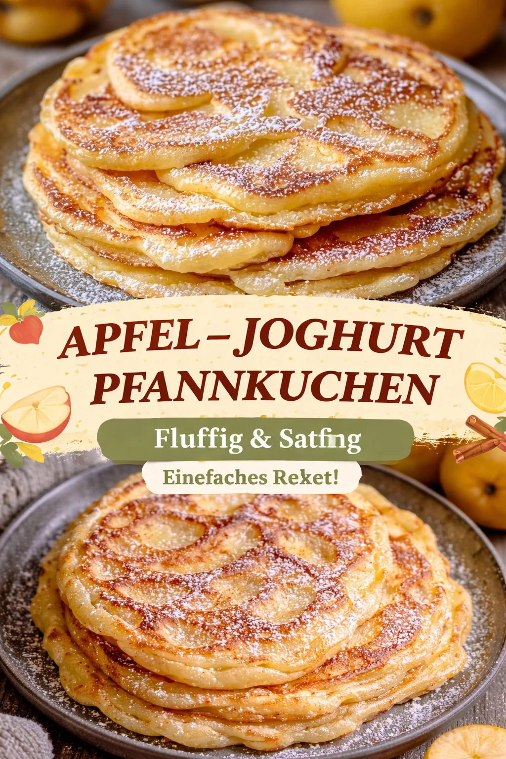 Apfel-Joghurt-Pfannkuchen: Ein Unglaublich Ultimatives Rezept für 4 Personen