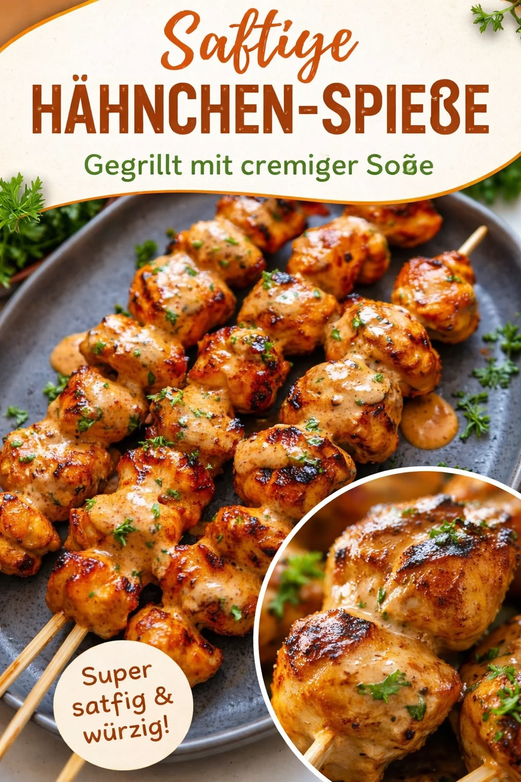 Bang Bang Hähnchen-Spieße