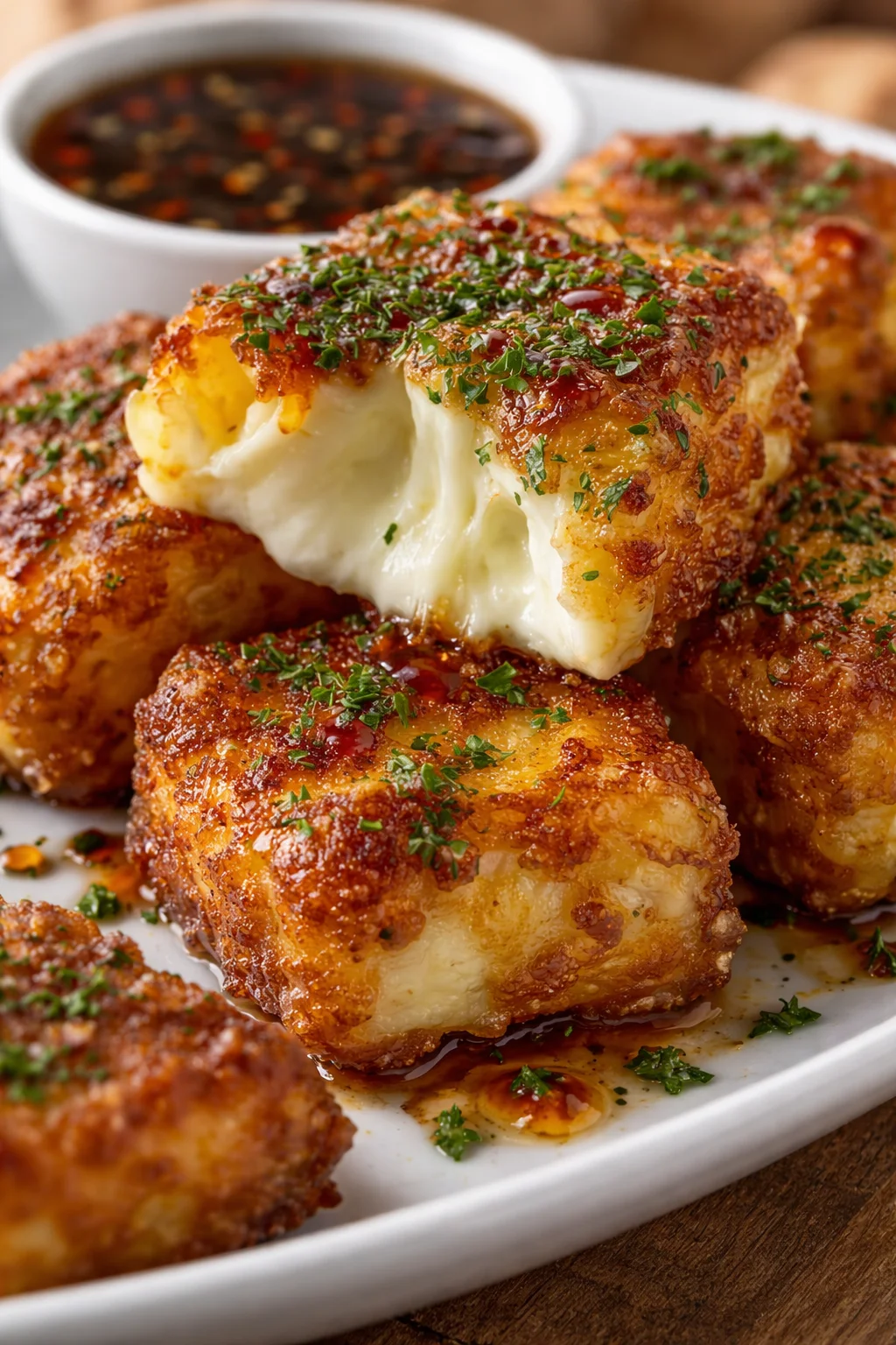 Crispy Feta aus dem Airfryer, lecker und knusprig zubereitet