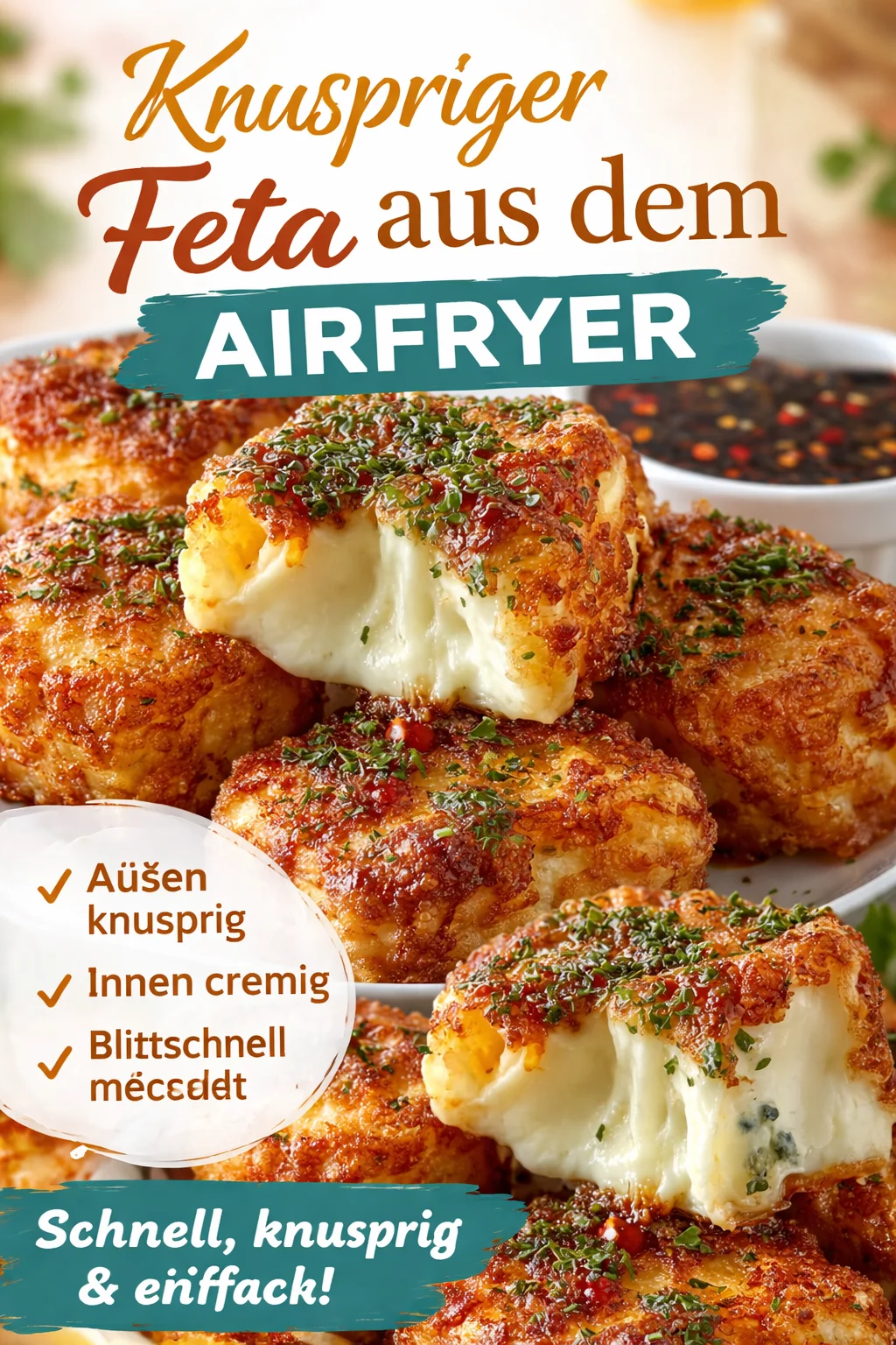 Crispy Feta aus dem Airfryer