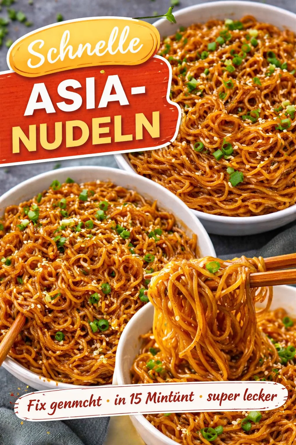 Einfache würzige Ramen Nudeln