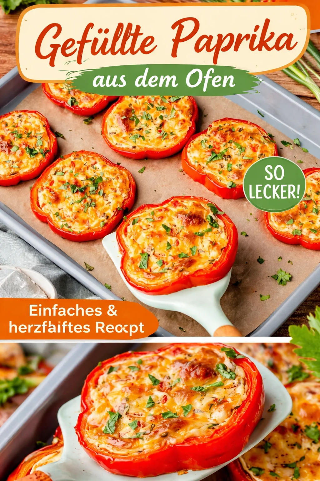 Gefüllte Paprikaringe