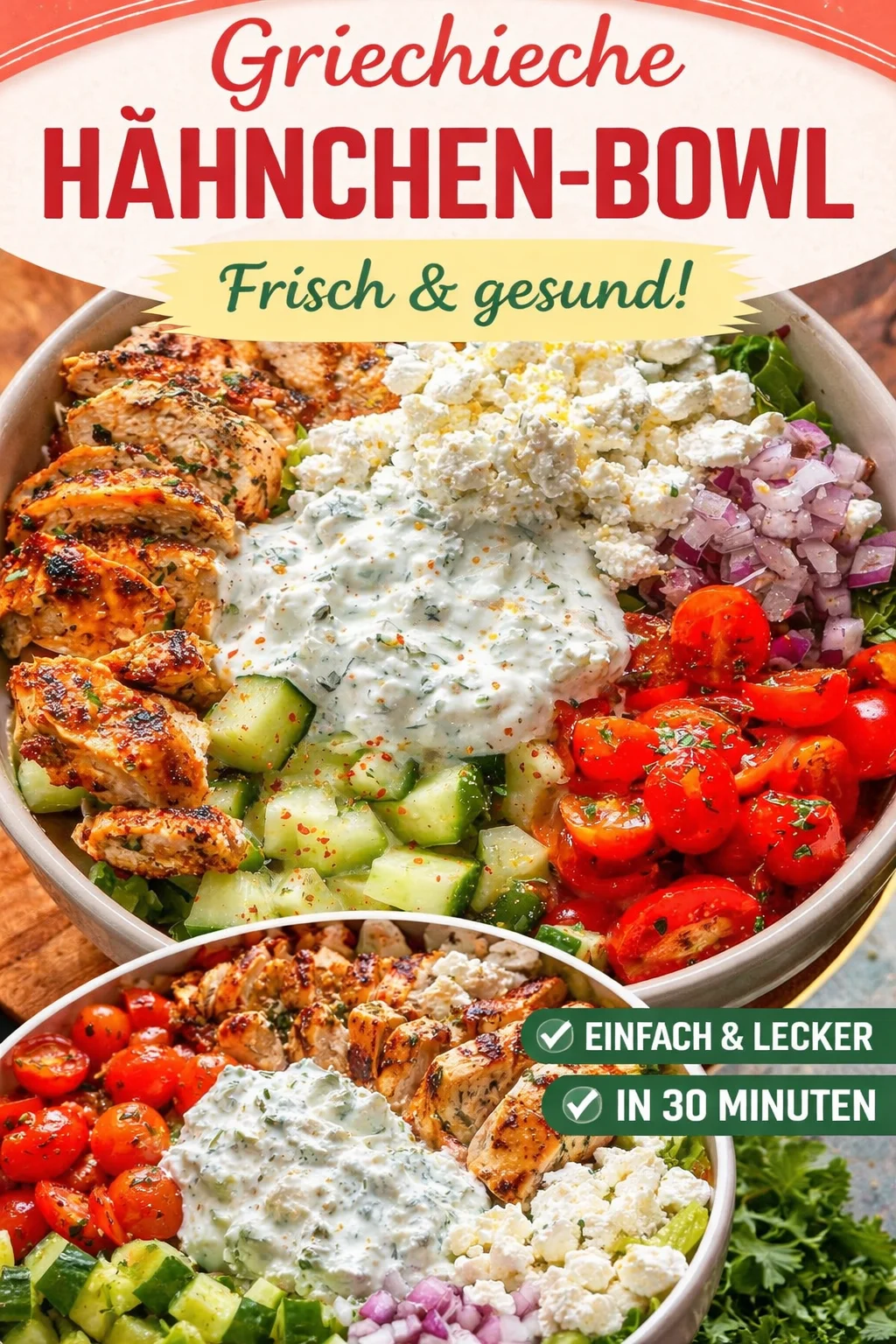 Griechische Hühnerteller