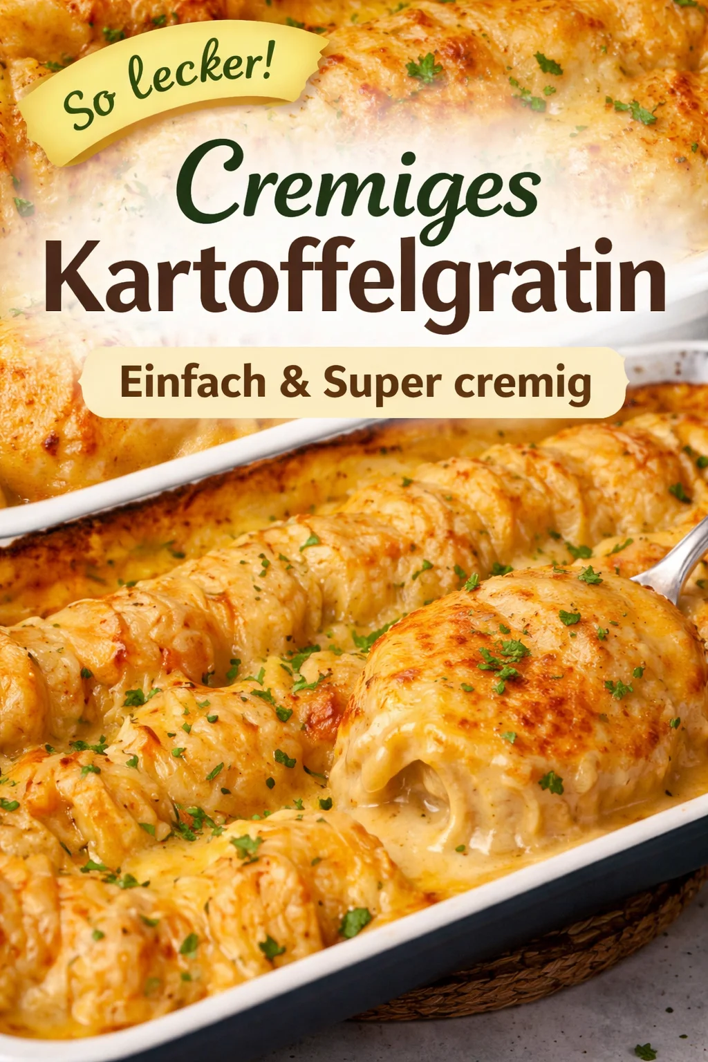 Käseüberbackene Kartoffeln au Gratin