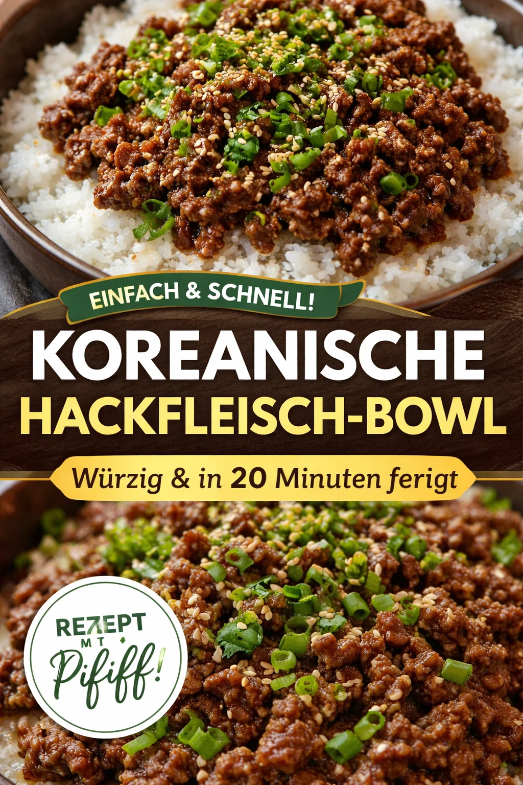 Koreanische Rinderhackfleischschale