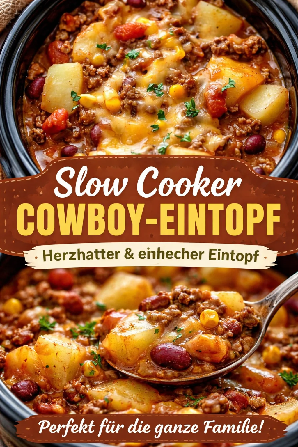 Langsame Kocher Cowboy-Auflauf
