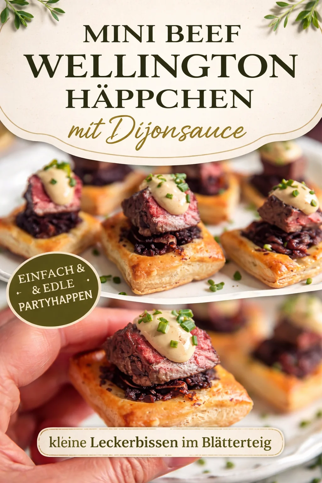 Mini Rindfleisch Wellington Häppchen