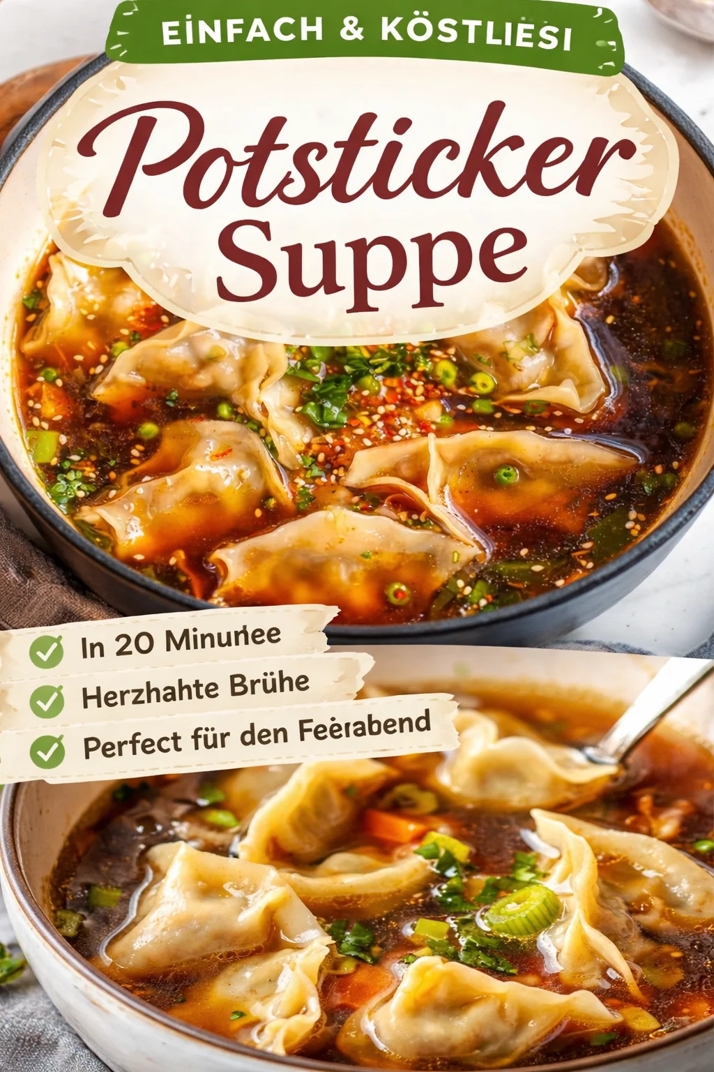 Topfaufkleber Suppe