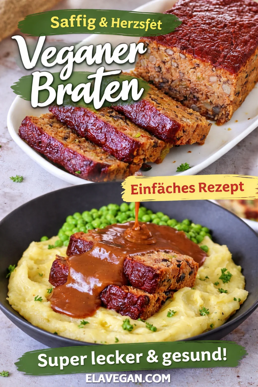 Vegan Roast with Mushroom Sauce