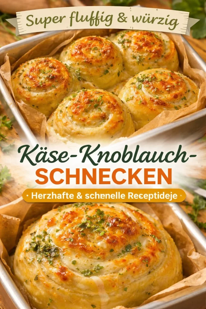 Butterweiche Käse-Knoblauch-Brötchen frisch aus dem Ofen