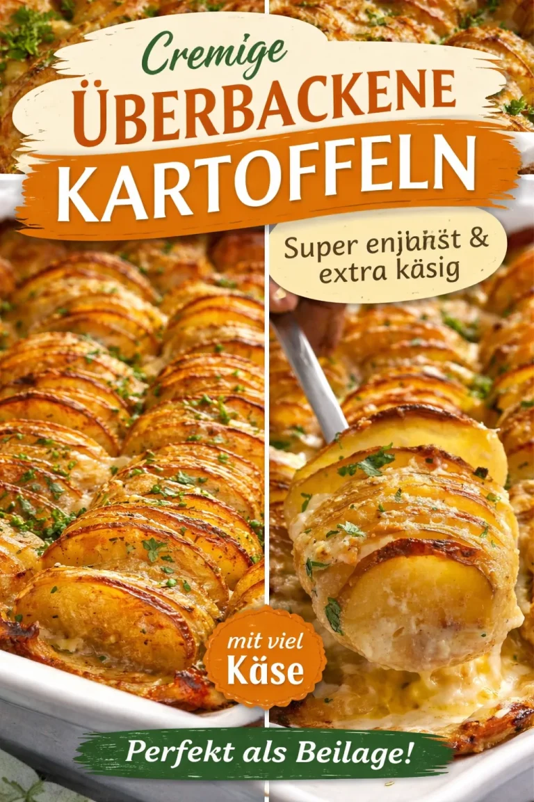 Einfache Käse Kartoffeln mit Käse überbacken und frischen Kräutern