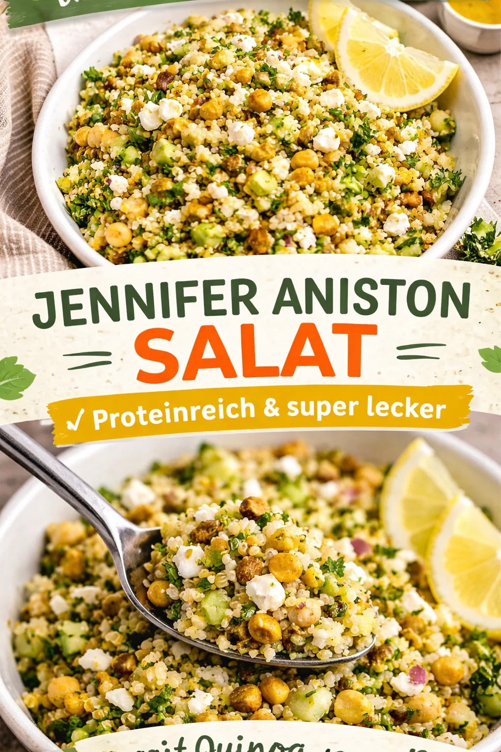 Jennifer Aniston Salat Rezept mit frischen Zutaten für einen gesunde Ernährung