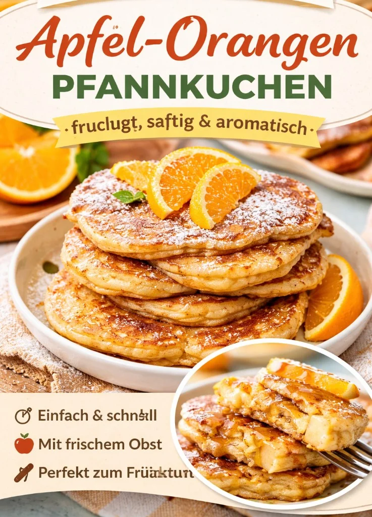 Apfel-Orangen-Pfannkuchen
