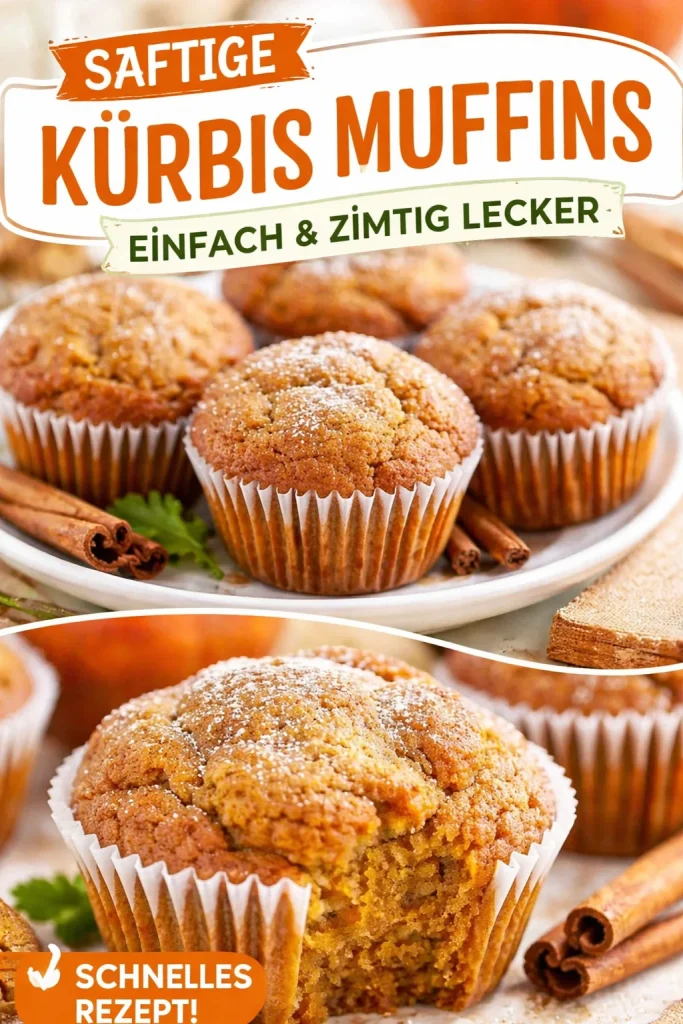Leckere hausgemachte Kürbismuffins auf einem Teller