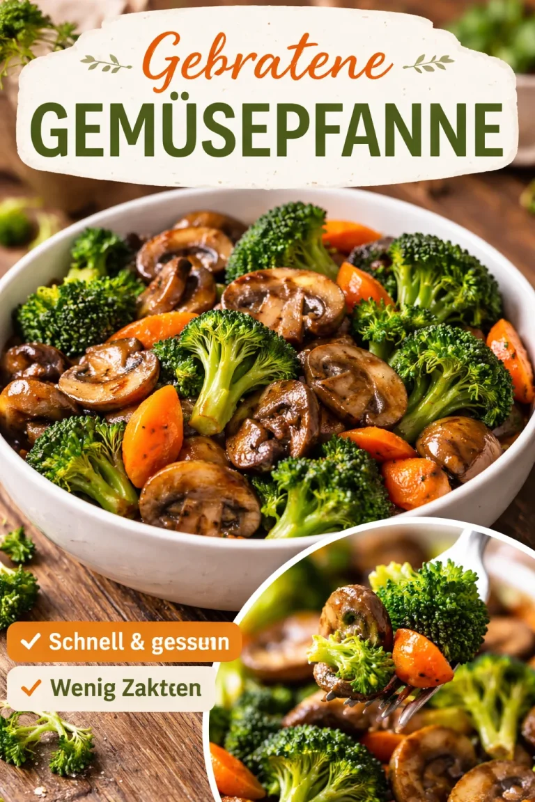 Blitzpfanne mit Champignons und frischen Zutaten