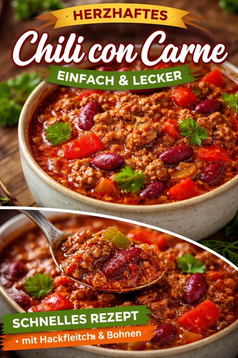 Schale mit dampfendem Chili und frischen Zutaten