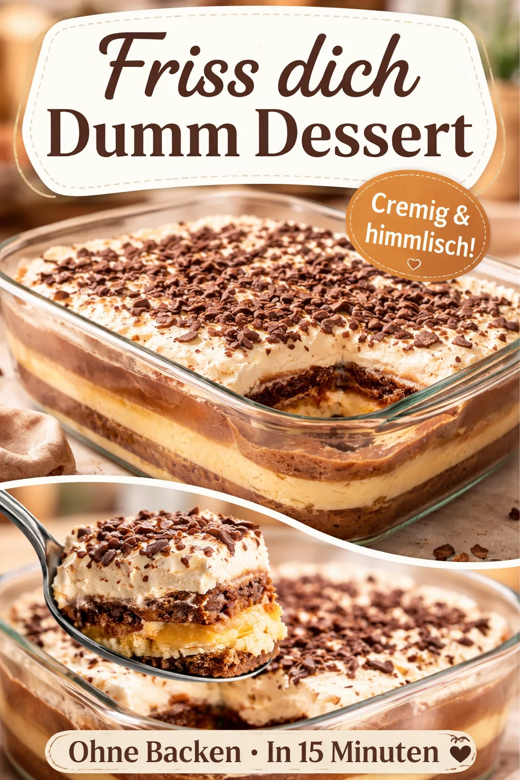 Friss dich dumm Nachtisch: Cremiger Quark Schoko Genuss in 10 Min