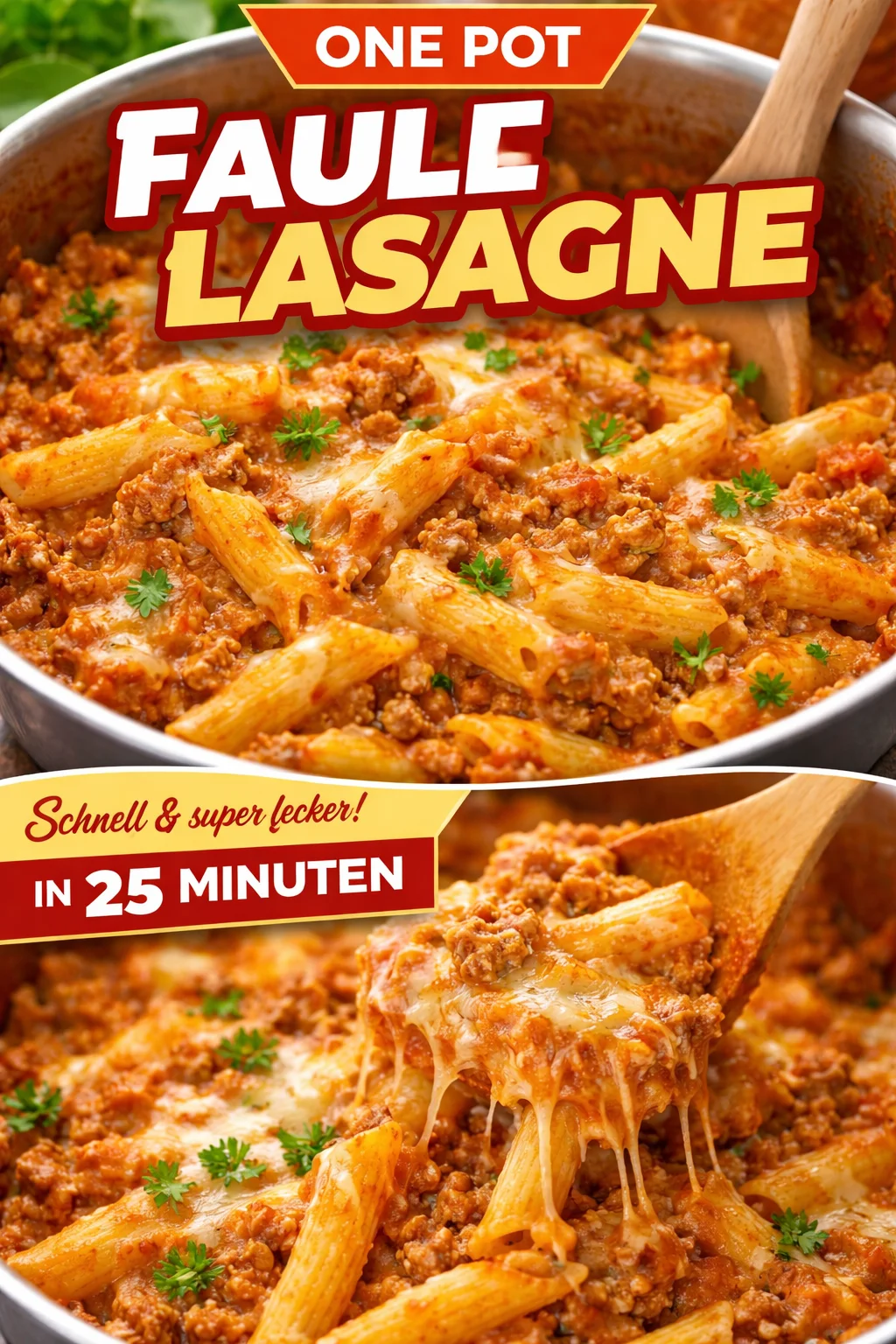 Einfache Instant Pot faule Lasagne zubereiten