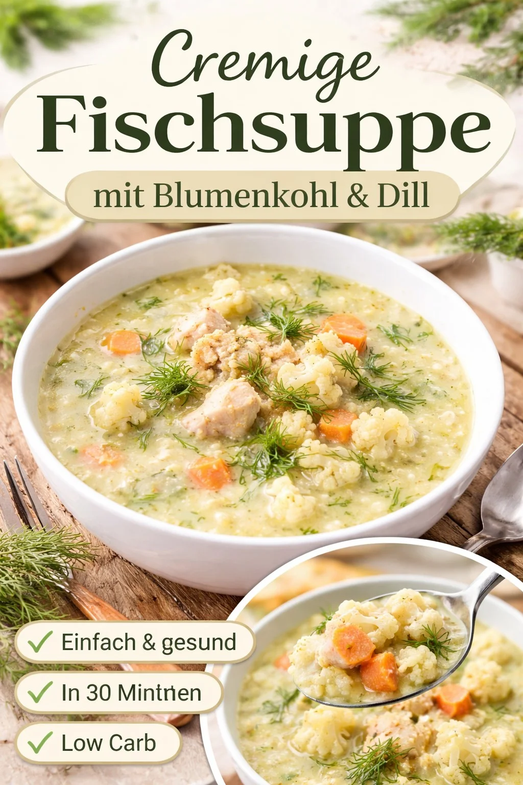 Fischsuppe mit Blumenkohl