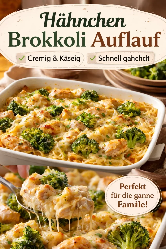 Cremige Hähnchen-Brokkoli-Pasta