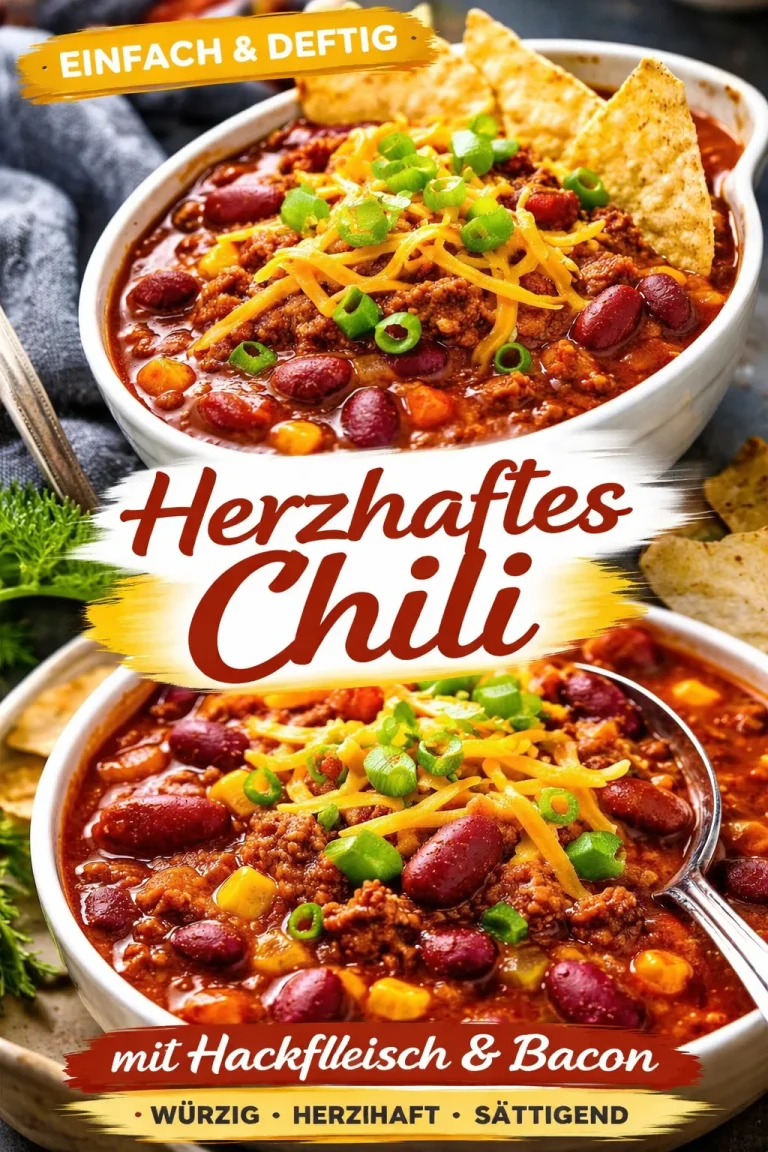 Herzhafter Chili Rezept mit frischen Zutaten und Gewürzen