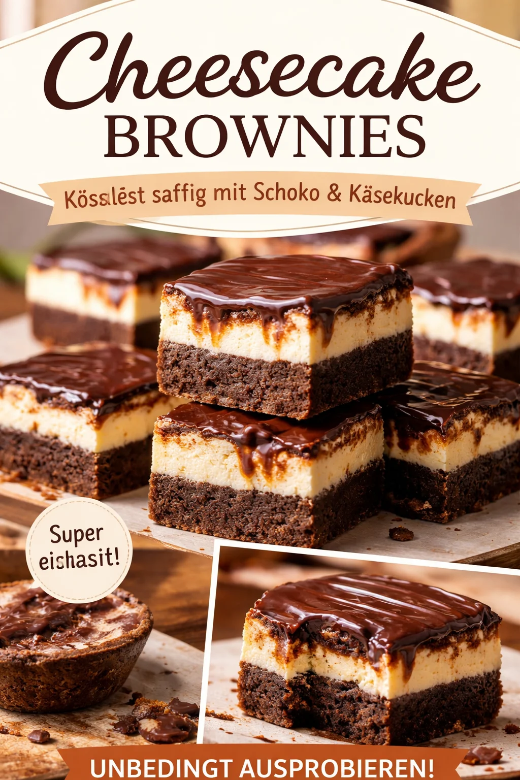 Käsekuchen-Brownies