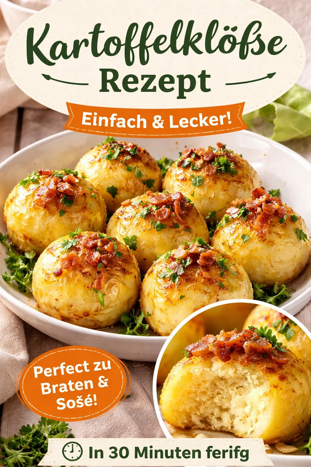 Porreeklöße - leckere Kartoffelknödel mit Lauch zubereiten und genießen