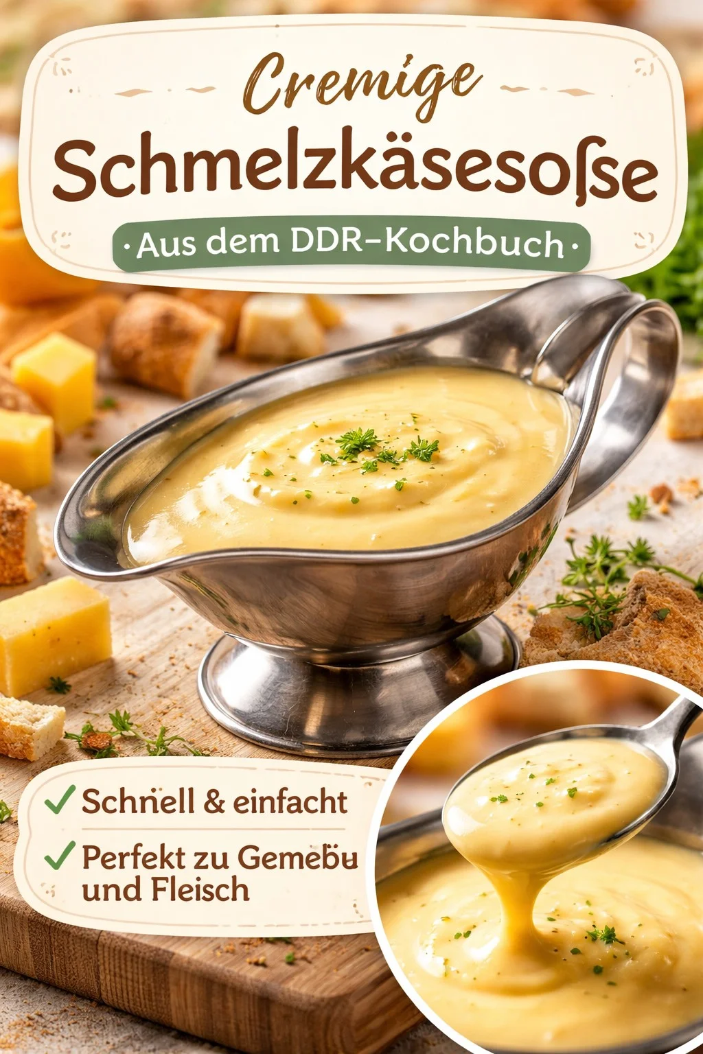 Schmelzkäsesoße