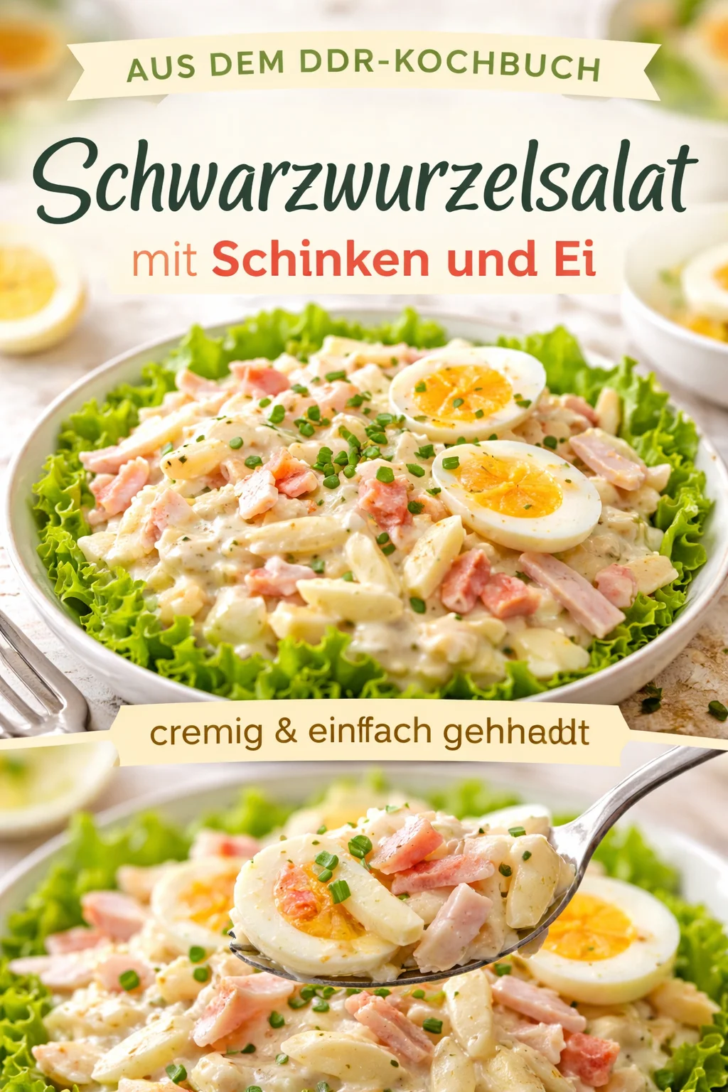 Schwarzwurzelsalat, zart und pikant