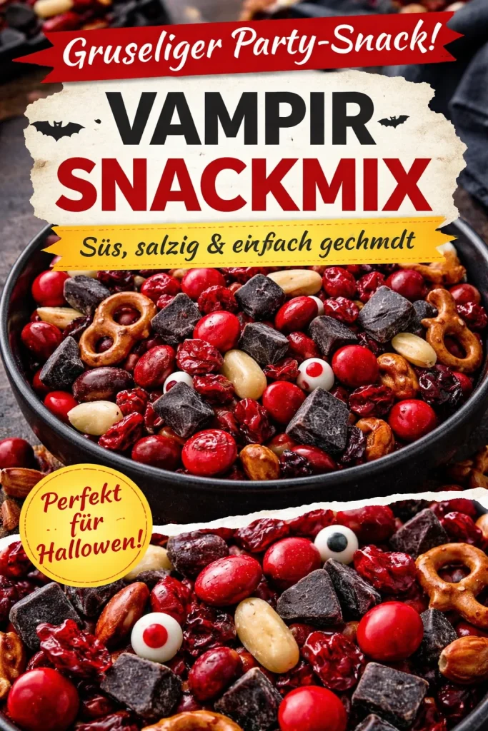 Eine Flasche mit Vampirbiss-Mischung für ein besonderes Trinkerlebnis.