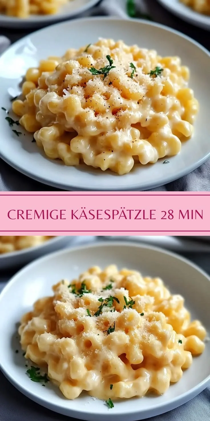 Cremige Käsespätzle