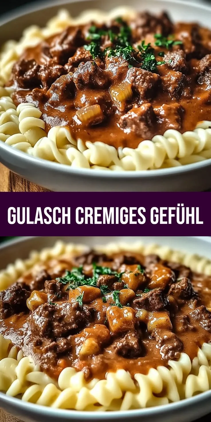 Cremiger deutscher Gulasch
