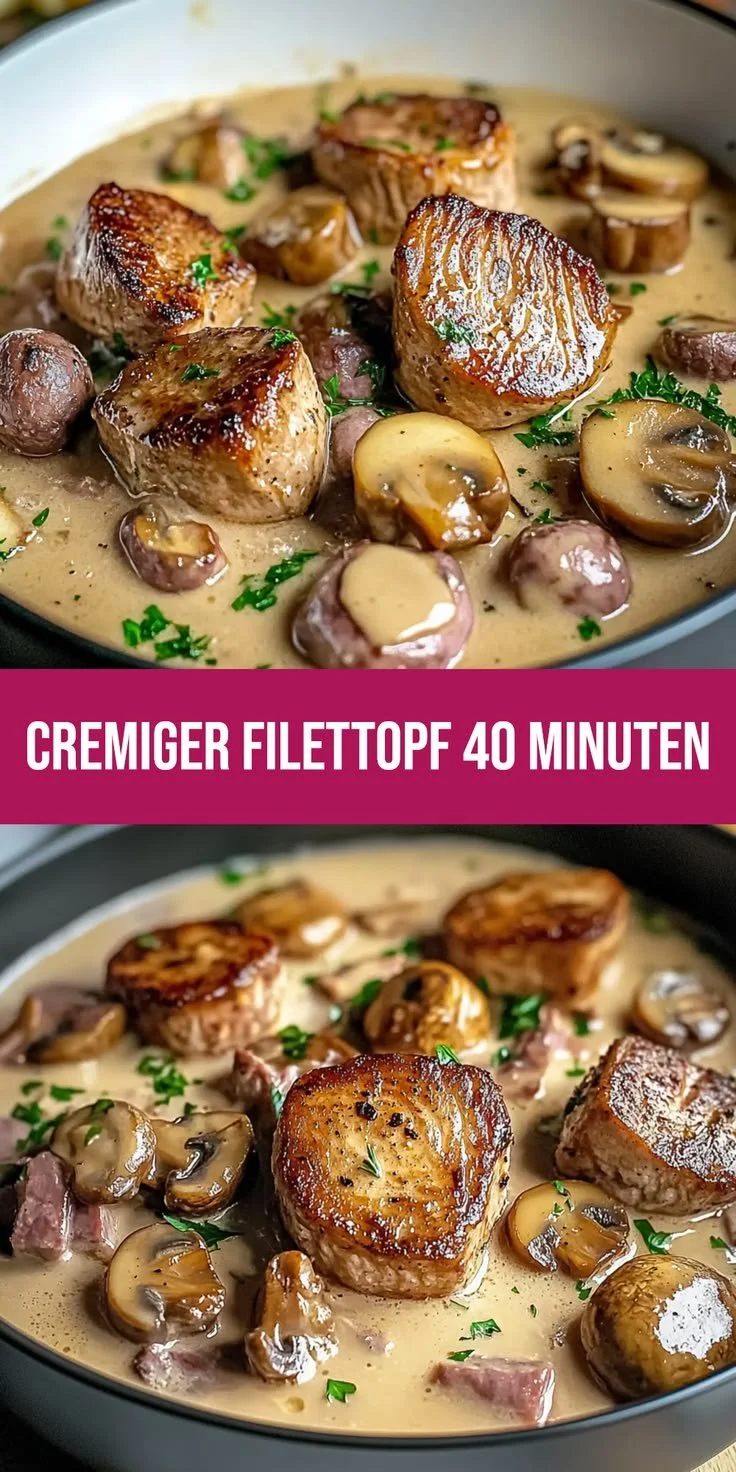 Filettopf mit Champignons