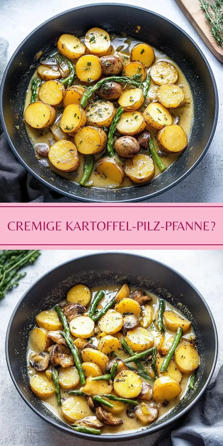 Köstliche Kartoffel-Pilz-Pfanne mit Bohnen für Herz und Seele