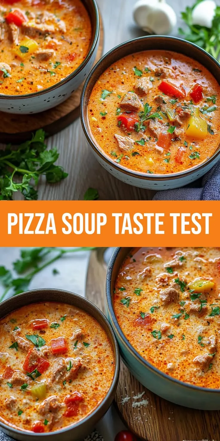 Köstliche Pizza-Suppe