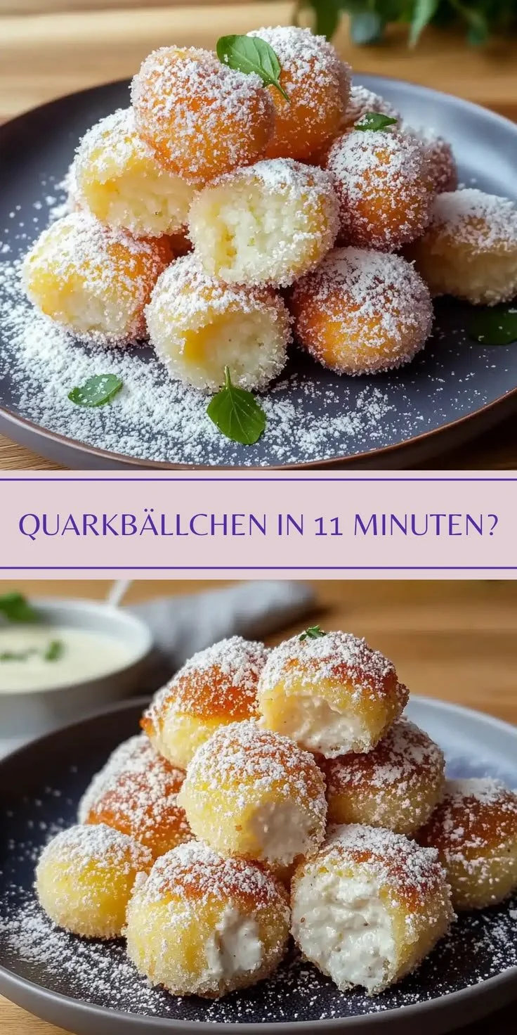 Köstliche Quarkbällchen