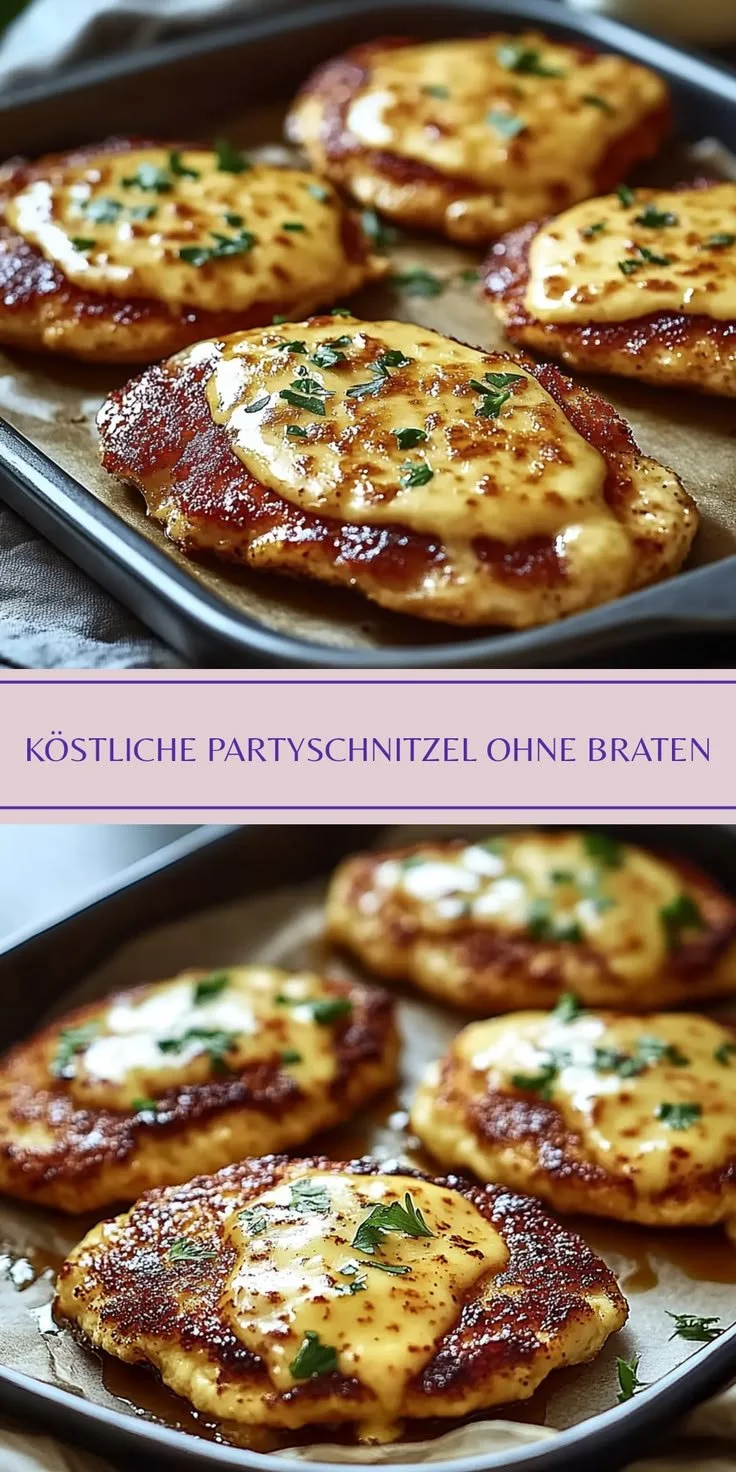 Köstliche Überbackene Partyschnitzel