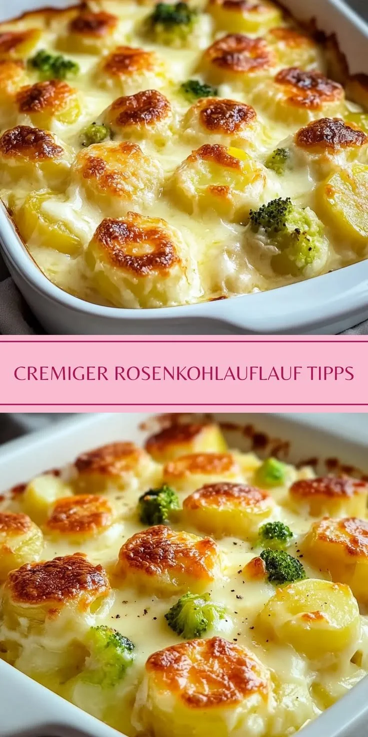 Köstlicher Rosenkohlauflauf