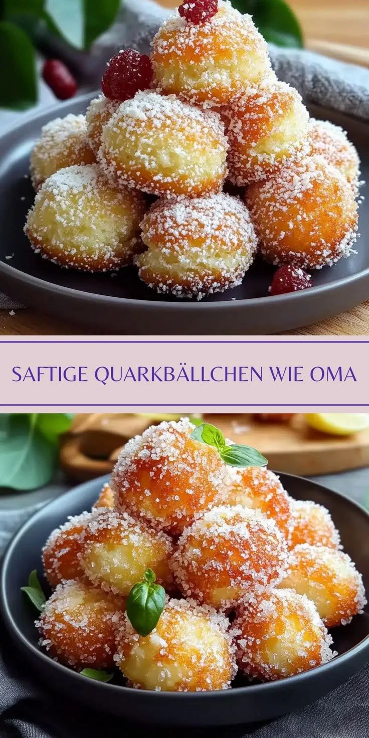 Saftige Quarkbällchen
