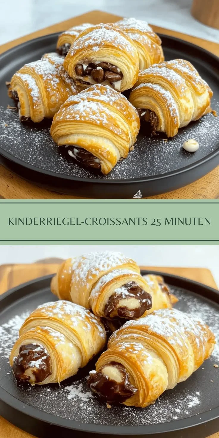 Schnelle Kinderriegel Croissants