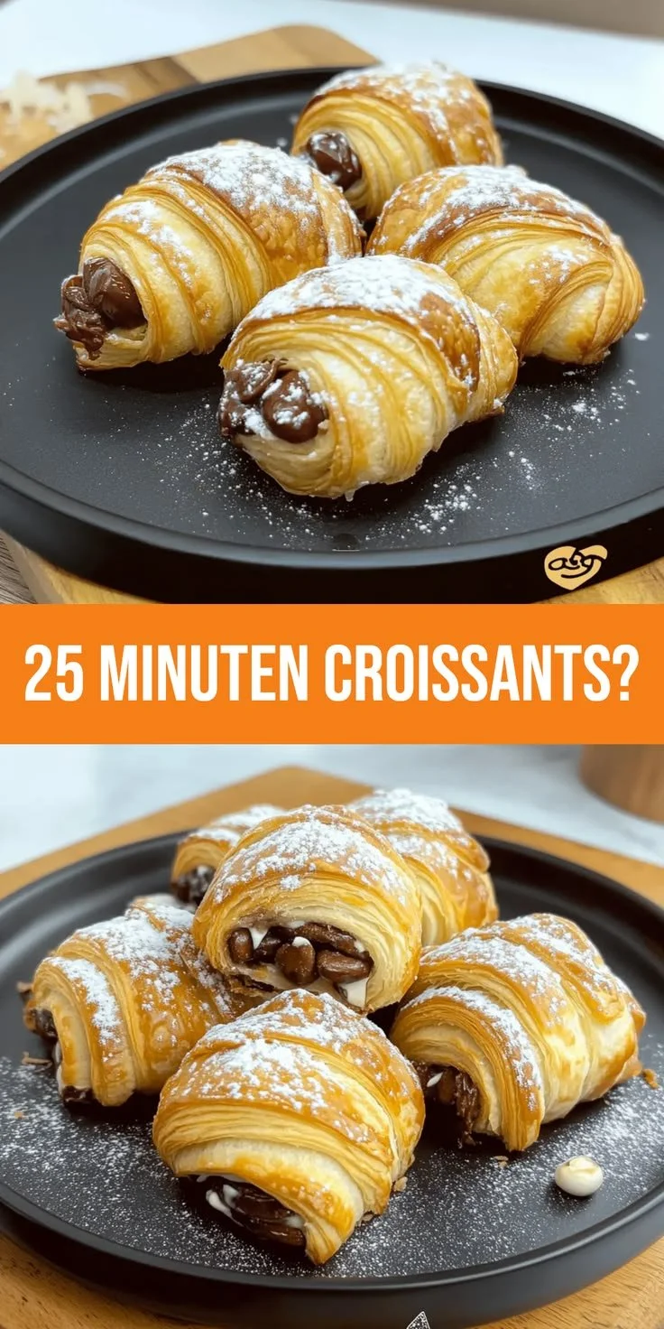Schnelle Kinderriegel Croissants