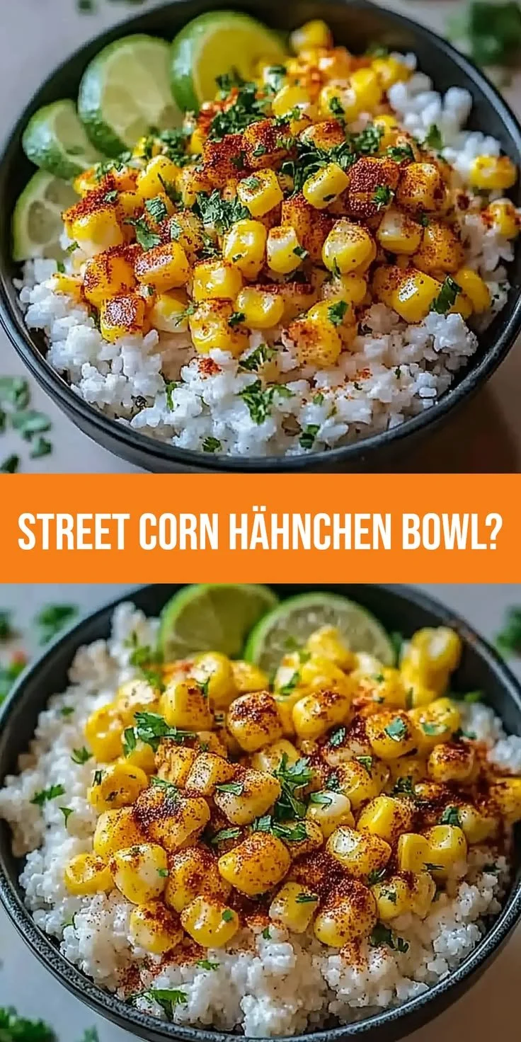 Straßenmaisküken-Reisschüssel