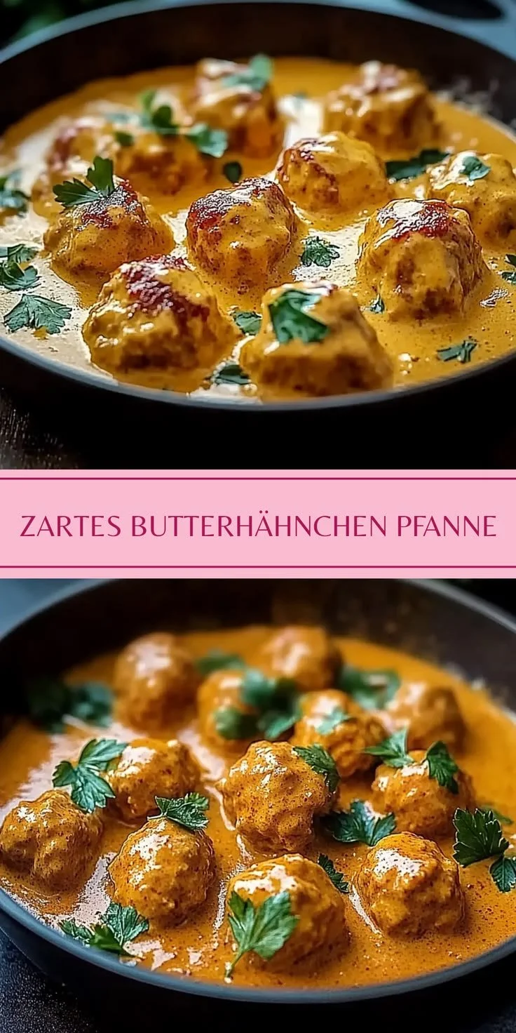 Zartes Butterhähnchen aus der Pfanne