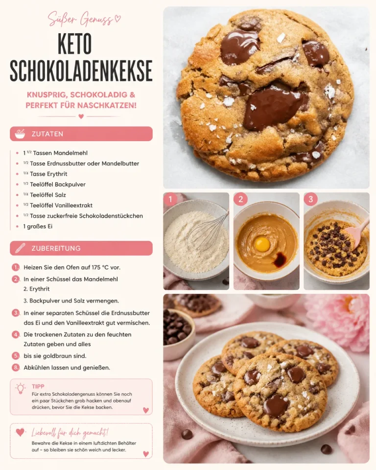 Keto Schokoladenkekse auf einem Teller, ideal für Low-Carb-Diäten.