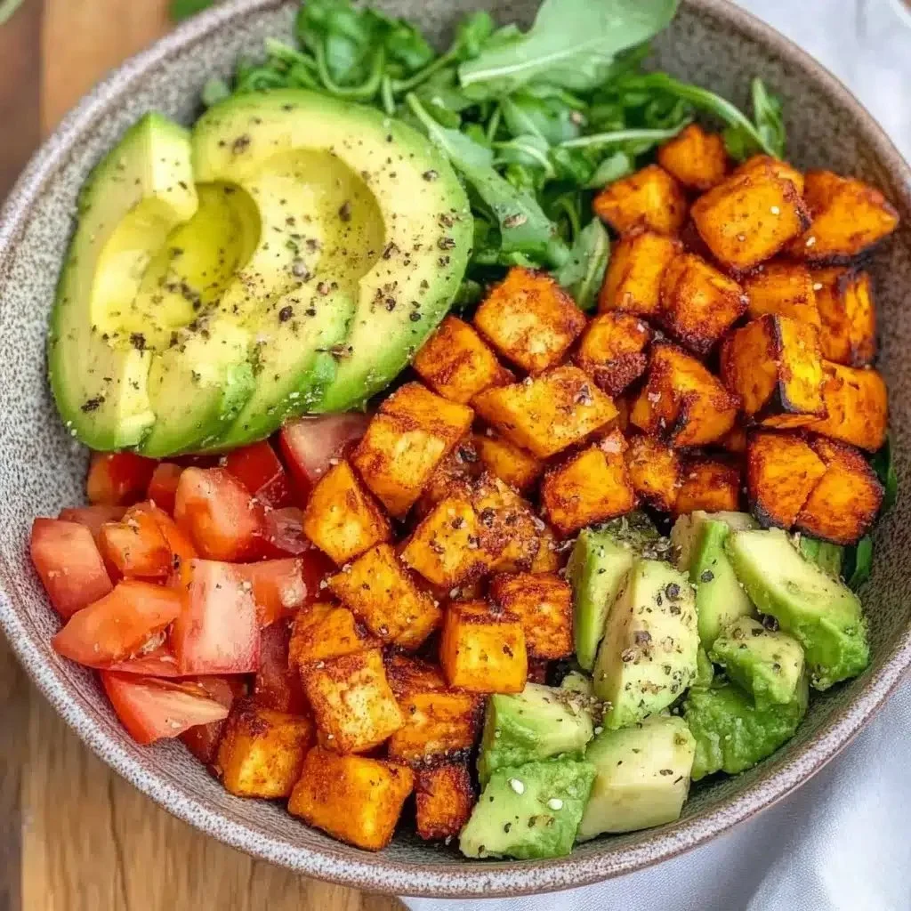 Farbenfrohe Kartoffel Bowl